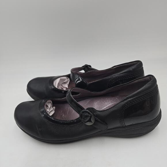 Dansko Shoes Womens Sz 11 / 42 Black Mary Jane Leather Strap Comfort Work Casual - Picture 3 of 6